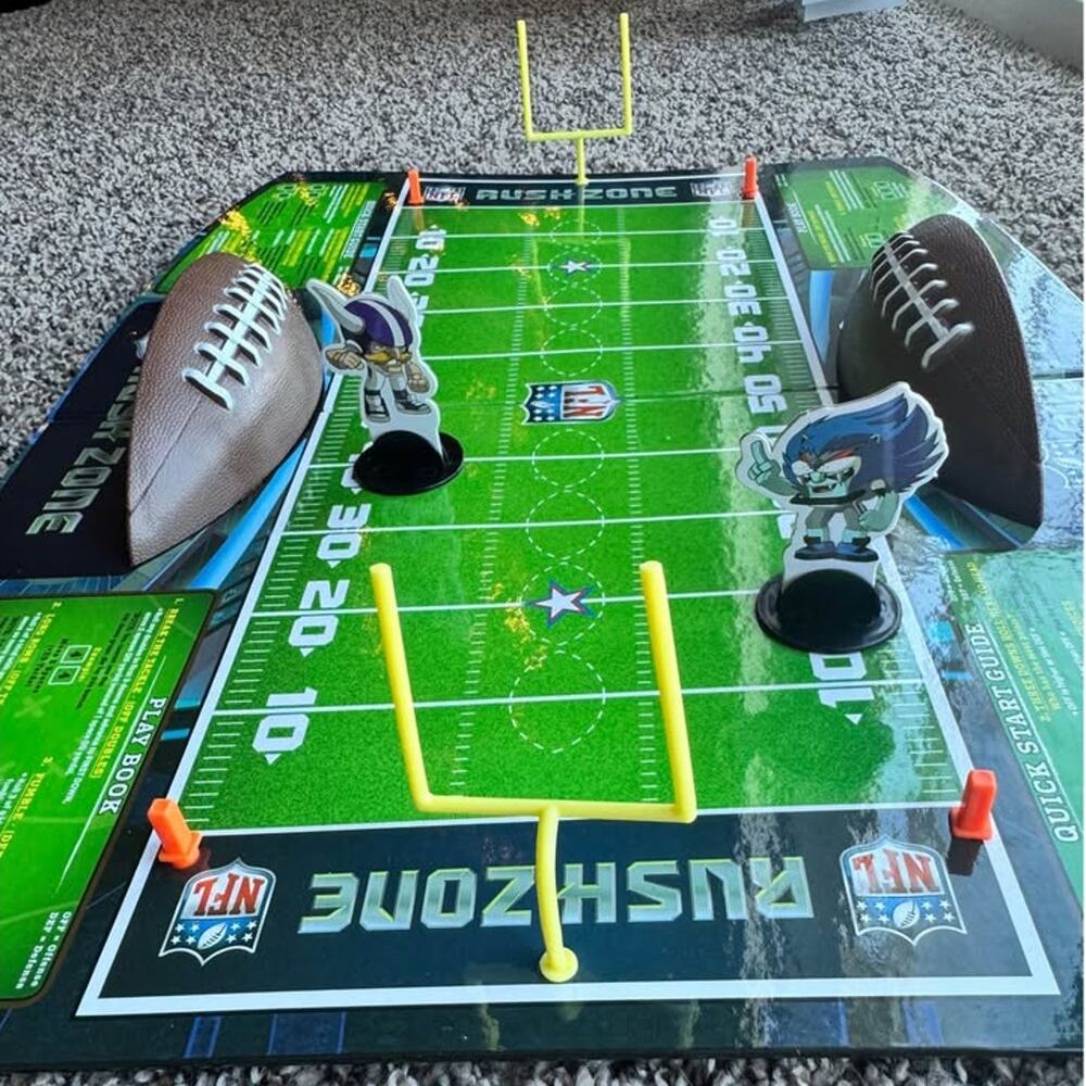 NFL Rush Zone Board Game Complete Set Family Football Game